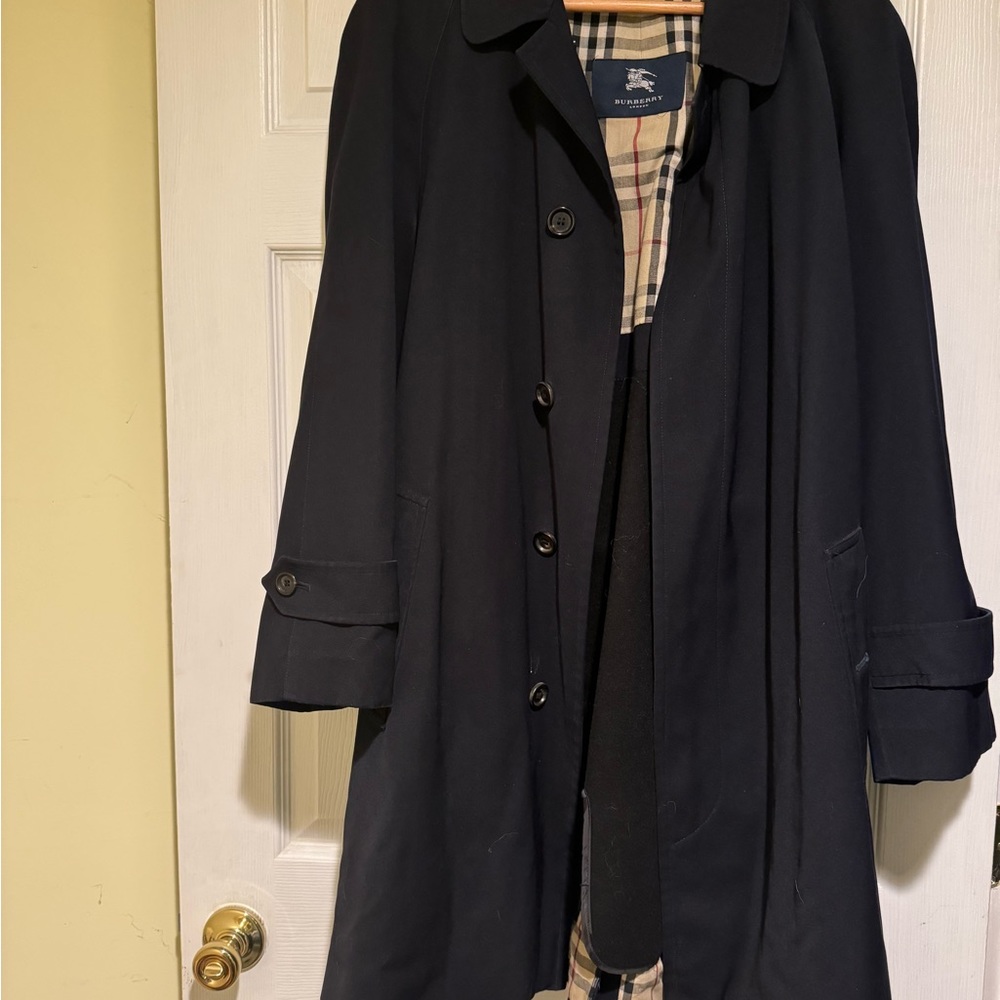 Burberry Men’s Kensington Trench Coat 44 Mid Length